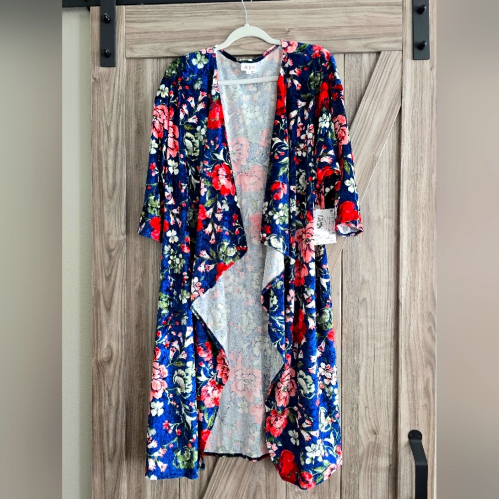 LuLaRoe velvet kimono/duster long cardigan